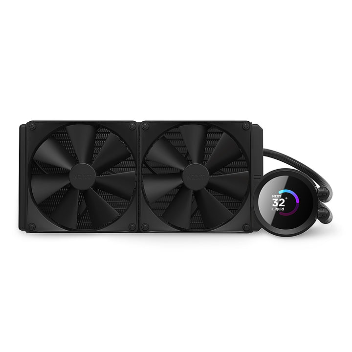 NZXT - Kraken 280 - 140mm Fans + AIO 280mm Radiator Liquid Cooling System with 1.54" LCD Display and F Series Fans - Black_4