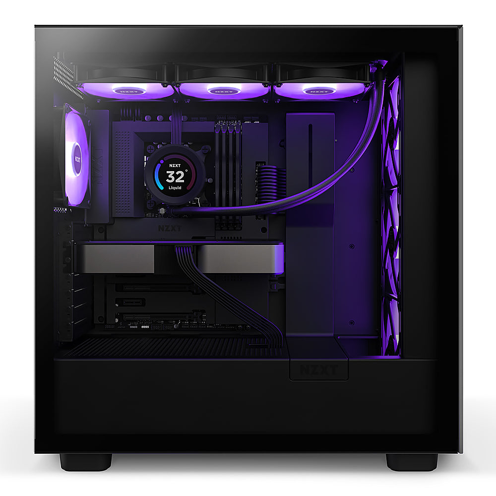 NZXT - Kraken Elite 360 - 120mm Fans + AIO 360mm Radiator Liquid Cooling System with 2.36" wide-angle LCD display and RGB Fans - Black_1