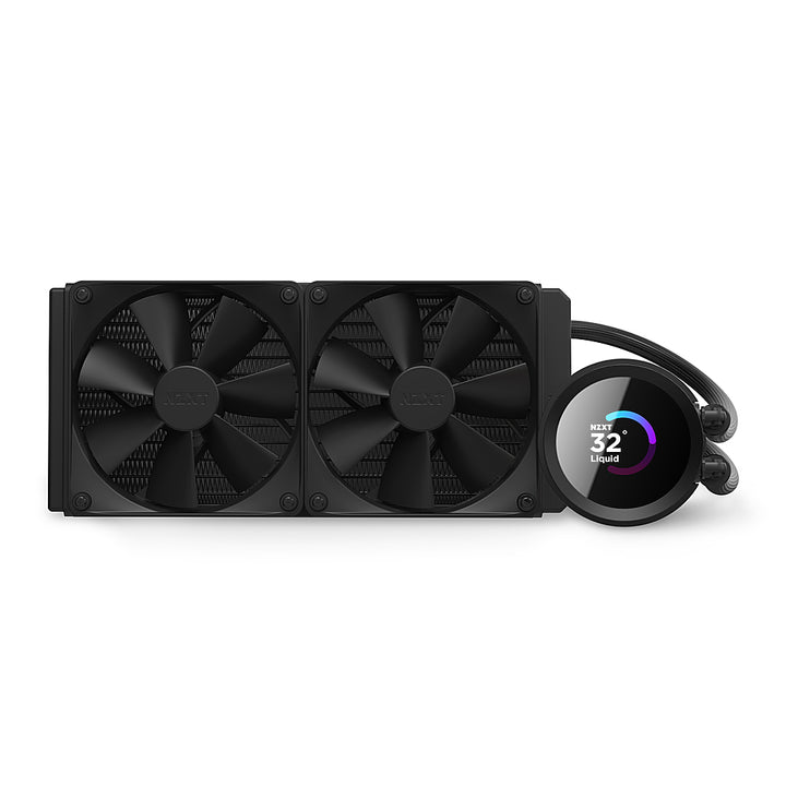 NZXT - Kraken 240 - 120mm Fans + AIO 240mm Radiator Liquid Cooling System with 1.54" LCD Display and F Series Fans - Black_5