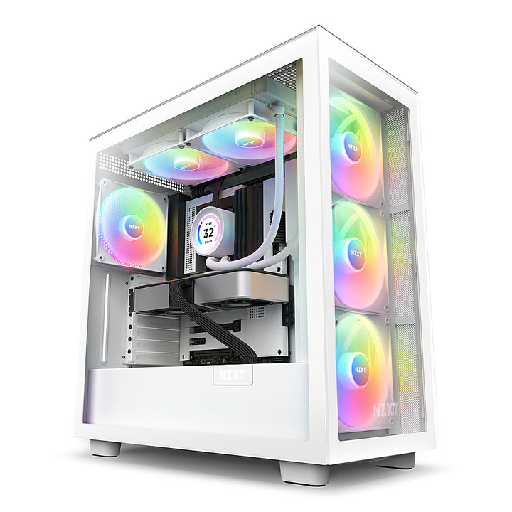 NZXT - Kraken Elite 280 - 140mm Fans + AIO 280mm Radiator Liquid Cooling System with 2.36" wide-angle LCD display and RGB Fans - White_2