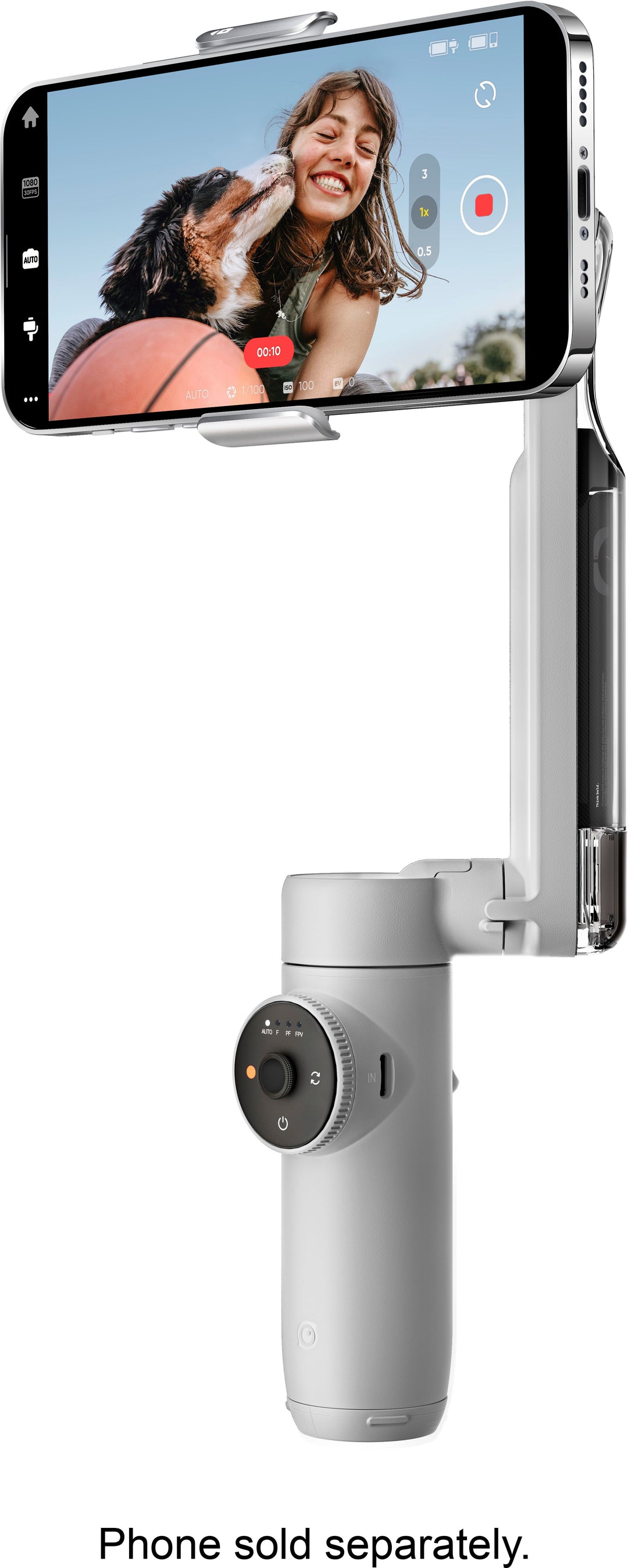 Insta360 - Flow Standard 3-axis Gimbal Stabilizer for Smartphones with built-in Tripod - Gray_7