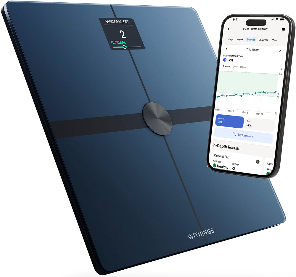 Withings - Body Smart Advanced Body Composition Smart Wi-Fi Scale - Black_1