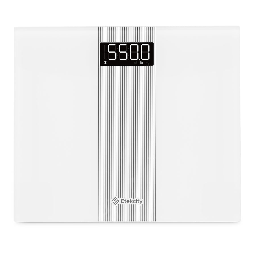 Etekcity - 550-Pound Smart Digital Body Weight Scale - White_0