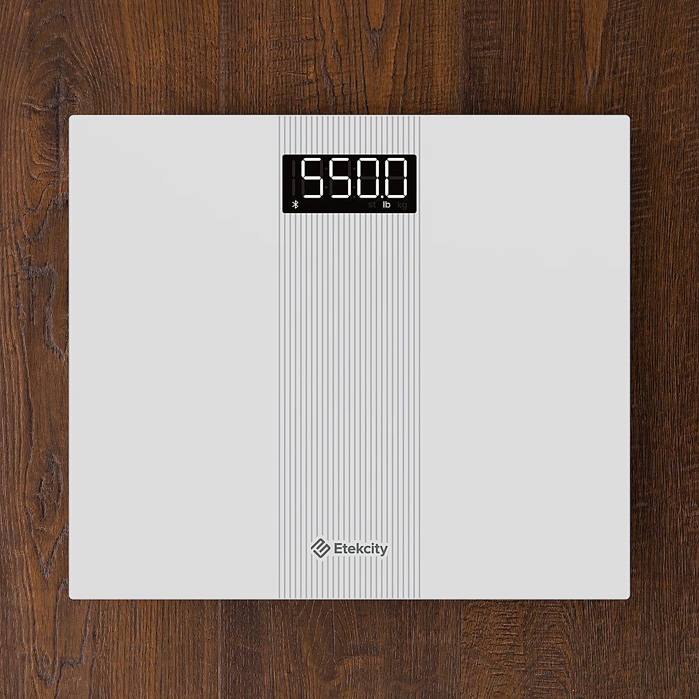 Etekcity - 550-Pound Smart Digital Body Weight Scale - White_1
