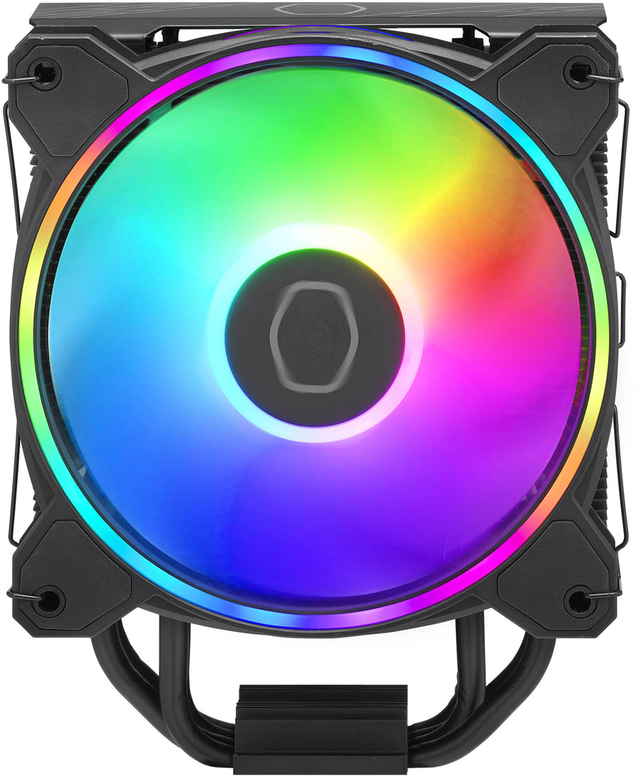 Cooler Master - Hyper 212 Halo Black Edition 120mm CPU Cooling Fan with Gen 2 RGB Lighting - Black_0