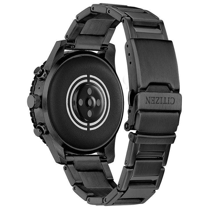 Citizen - CZ Smart 45mm Unisex IP Stainless Steel Sport Smartwatch with IP Stainless Steel Bracelet - Black_3