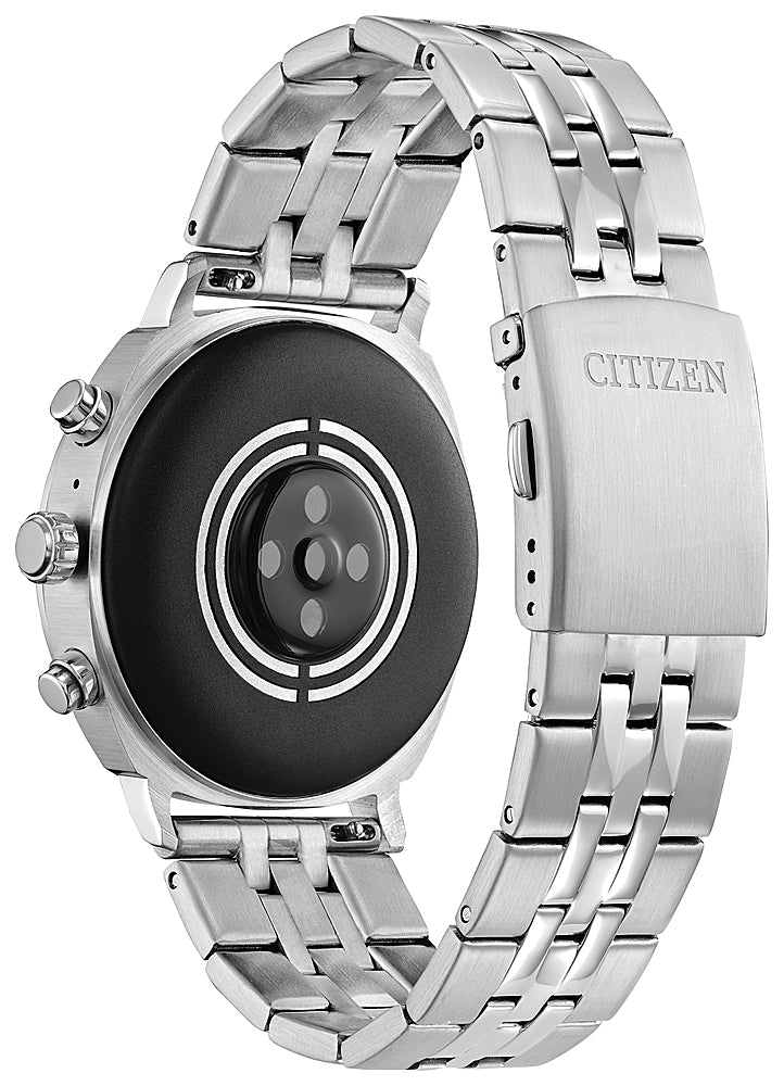 Citizen - CZ Smart 41mm Unisex Stainless Steel Casual Smartwatch with Stainless Steel Bracelet - Silver_3