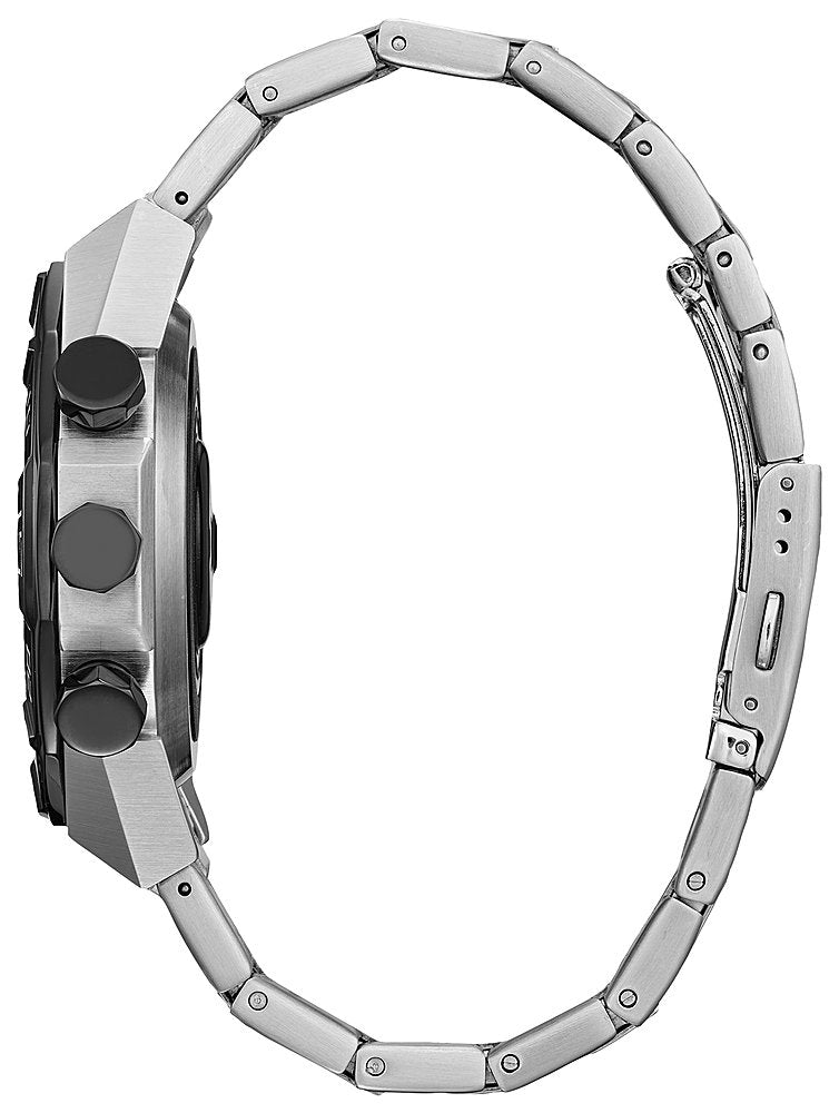 Citizen - CZ Smart 44mm Unisex Stainless Steel Hybrid Sport Smartwatch with Stainless Steel Bracelet - Silver_1