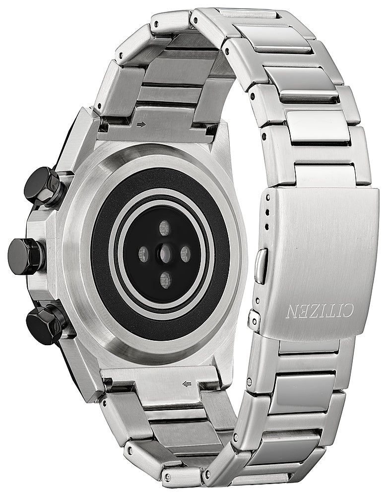 Citizen - CZ Smart 44mm Unisex Stainless Steel Hybrid Sport Smartwatch with Stainless Steel Bracelet - Silver_2