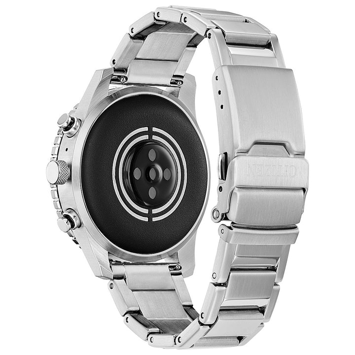 Citizen - CZ Smart 45mm Unisex Stainless Steel Sport Smartwatch with Stainless Steel Bracelet - Silver_3
