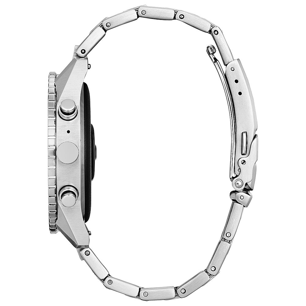 Citizen - CZ Smart 45mm Unisex Stainless Steel Sport Smartwatch with Stainless Steel Bracelet - Silver_2