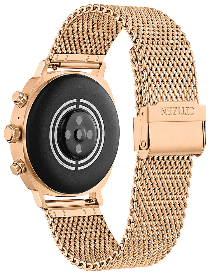 Citizen - CZ Smart 41mm Unisex Casual Smartwatch with IP Stainless Steel Mesh Bracelet - Rose Gold_3