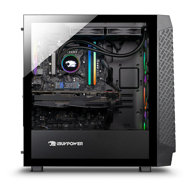 iBUYPOWER - SlateMesh Gaming Desktop - AMD Ryzen 7 7700X - 32GB Memory - NVIDIA GeForce RTX 4070 12GB - 2TB NVMe SSD - Black_2