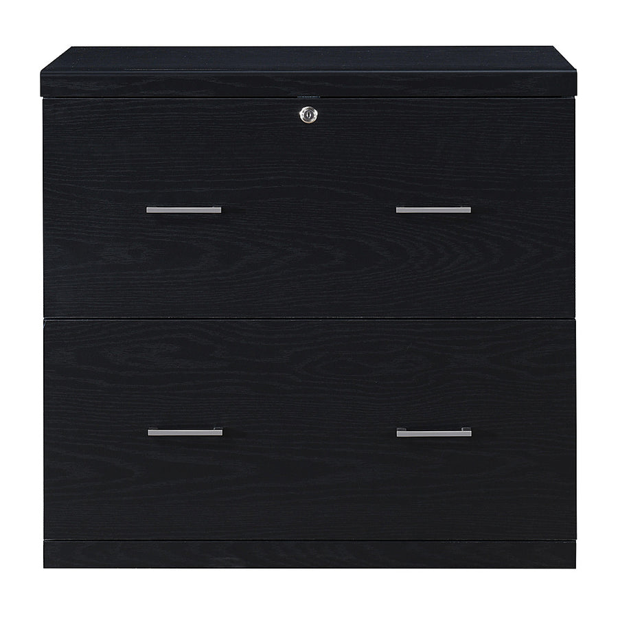 OSP Home Furnishings - Alpine 2-Drawer Lateral File with Lockdowel Fastening System - Black_0