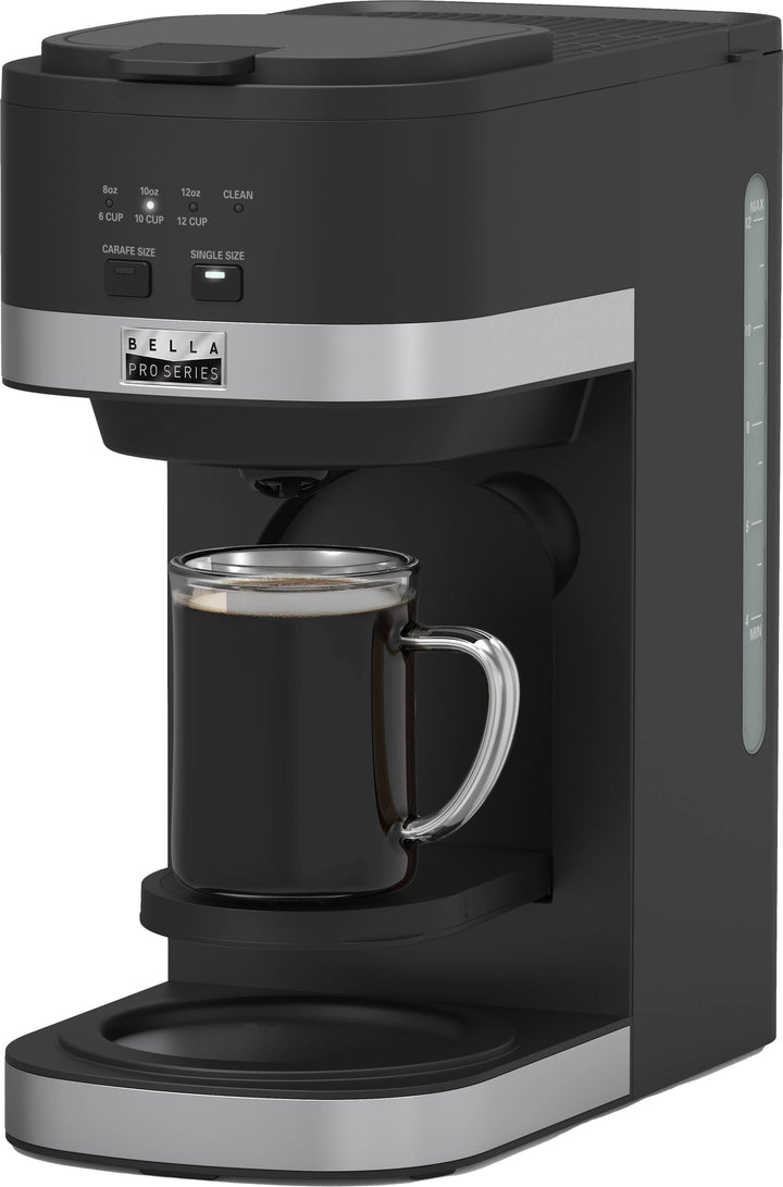 Bella Pro Series - Single Serve & 12-Cup Coffee Maker Combo - Black_3