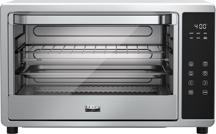 Bella Pro Series - 6-Slice Air Fryer Toaster Oven with Rotisserie - Stainless Steel_1