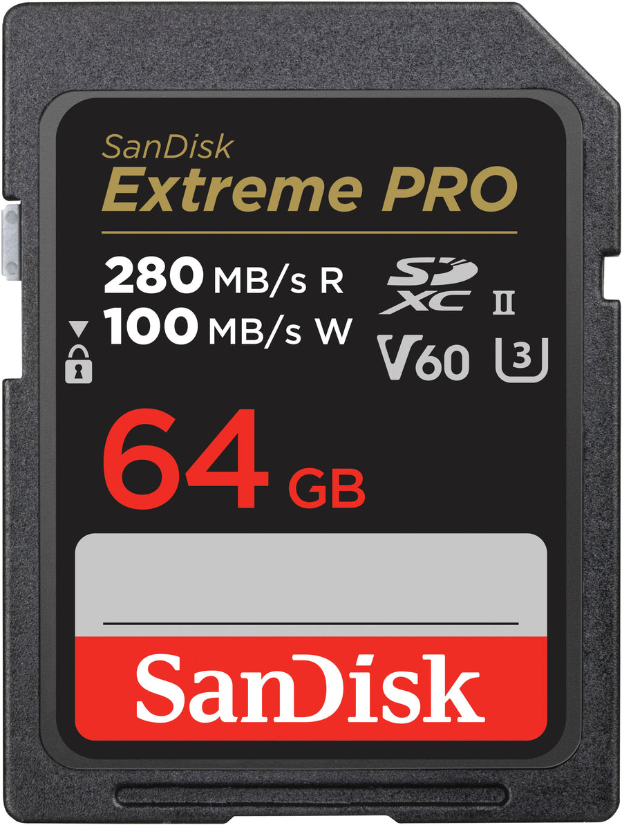 SanDisk - Extreme Pro 64GB SDXC UHS-II V60 Memory Card_0
