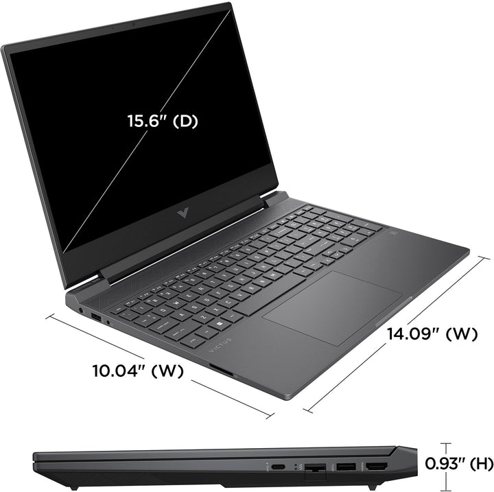 HP - Victus 15.6" Full HD 144Hz Gaming Laptop - AMD Ryzen 5 7535HS - 8GB DDR5 Memory - NVIDIA GeForce RTX 2050 - 512GB SSD - Mica Silver_3