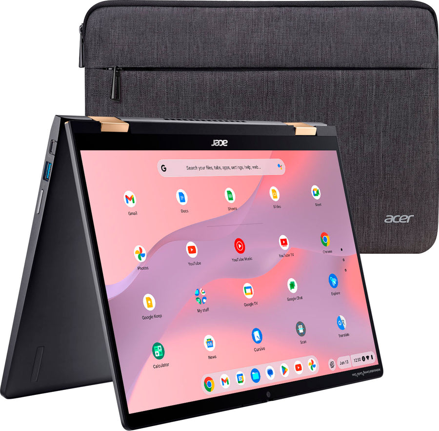 Acer - Spin 714 2-in-1 14" Touch-Screen Chromebook - Intel i5 1335U with 8GB Memory - 256GB SSD - Steel Gray_0