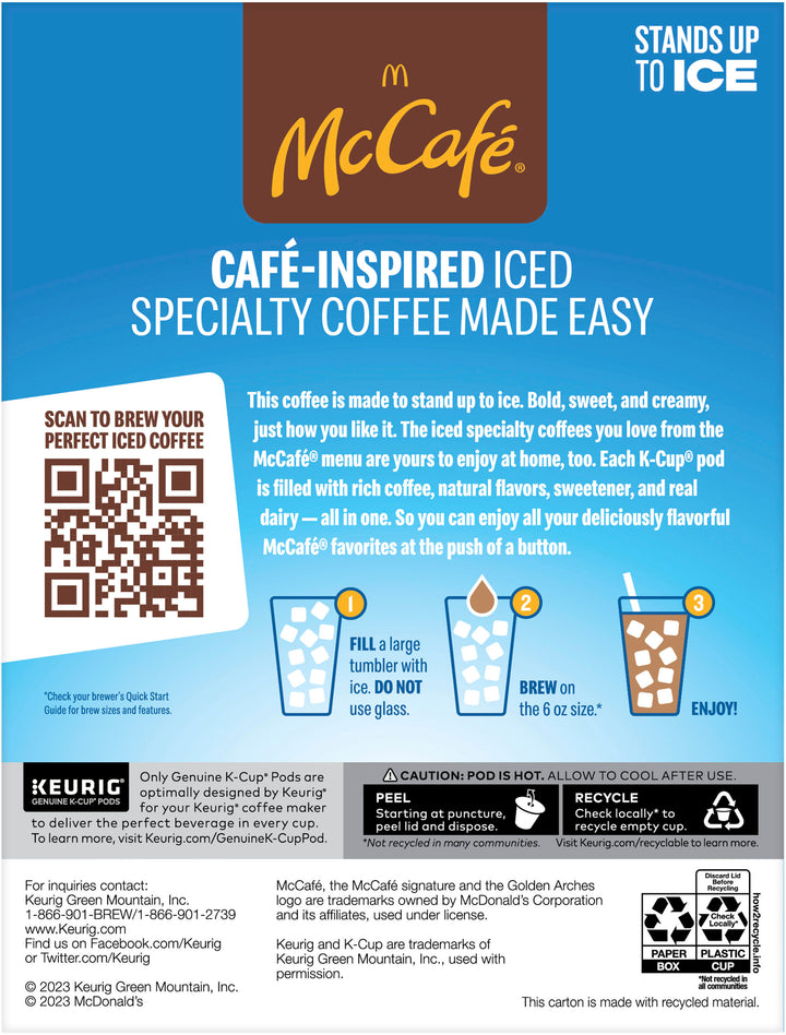 McCafe - Iced One Step Mocha Frappe K Cup Pods 20ct_2