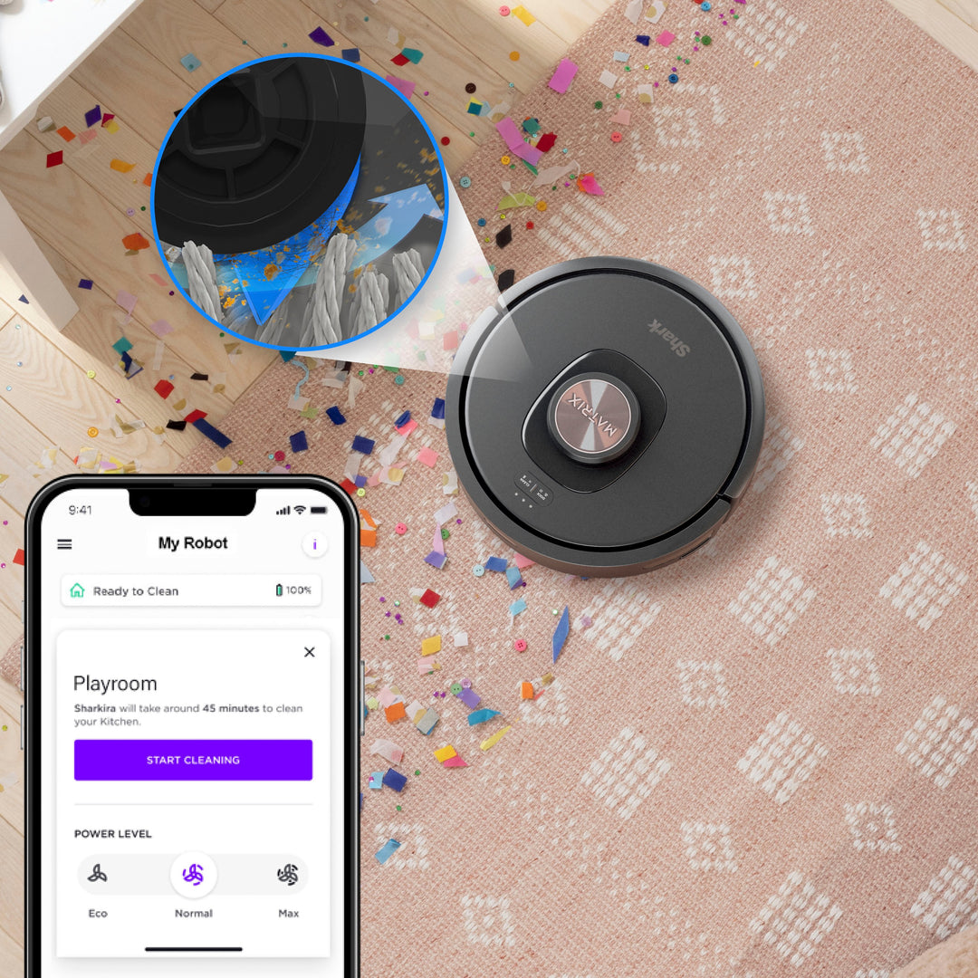 Shark Matrix Self-Emptying Robot Vacuum with Precision Home Mapping and Extended Runtime, Wi-Fi Connected - Black_8