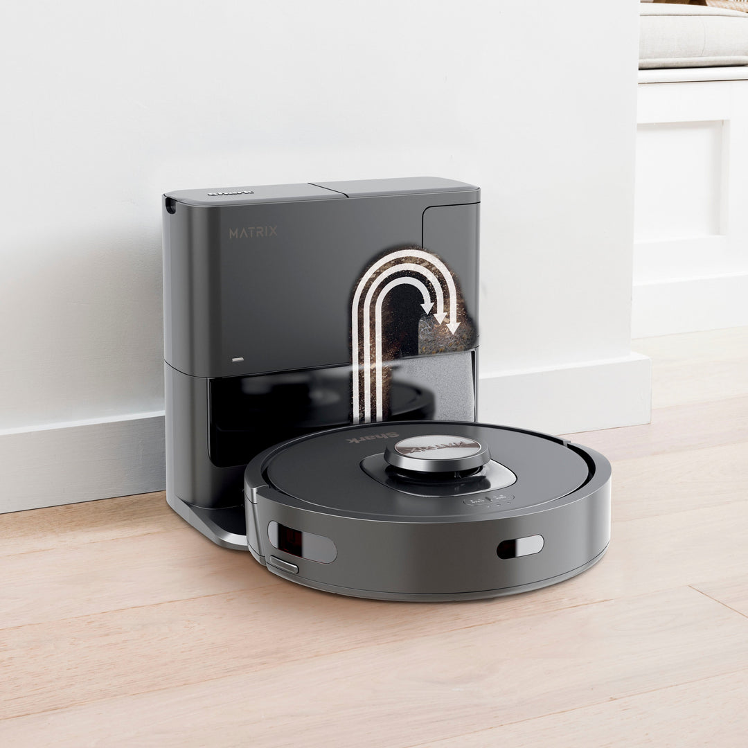 Shark Matrix Self-Emptying Robot Vacuum with Precision Home Mapping and Extended Runtime, Wi-Fi Connected - Black_1