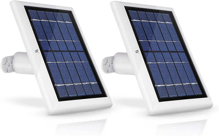 Wasserstein - Mountable Solar Panels for Arlo Essential and Essential XL Spotlight Security Cameras (2-Pack) - White_0