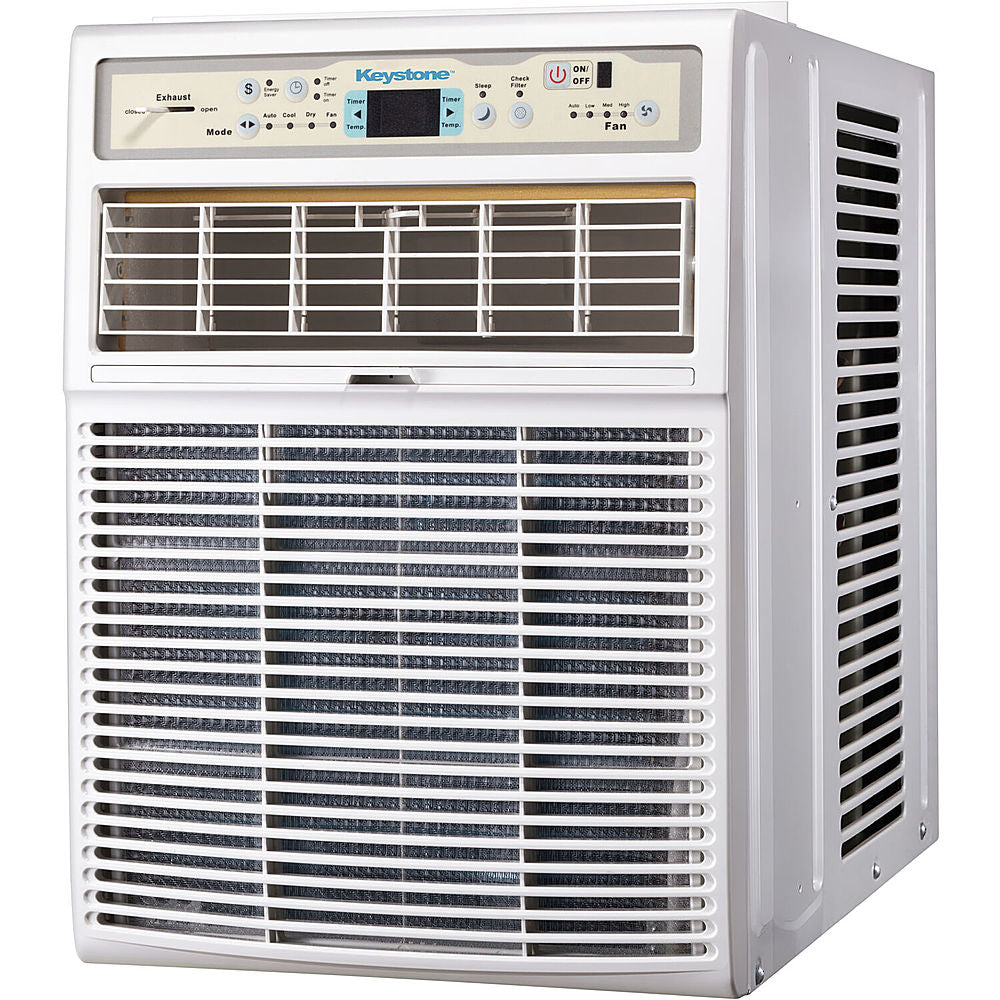 Keystone - 450 Sq. Ft. 10,000 BTU Casement Window Air Conditioner - White_1