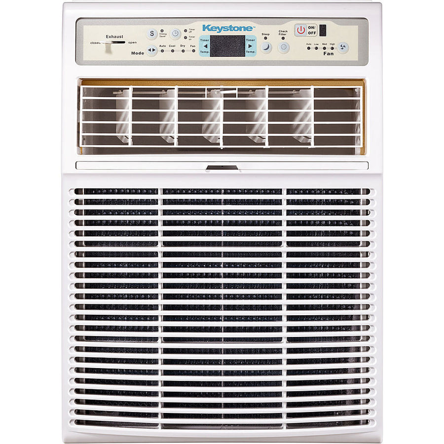 Keystone - 450 Sq. Ft. 10,000 BTU Casement Window Air Conditioner - White_0