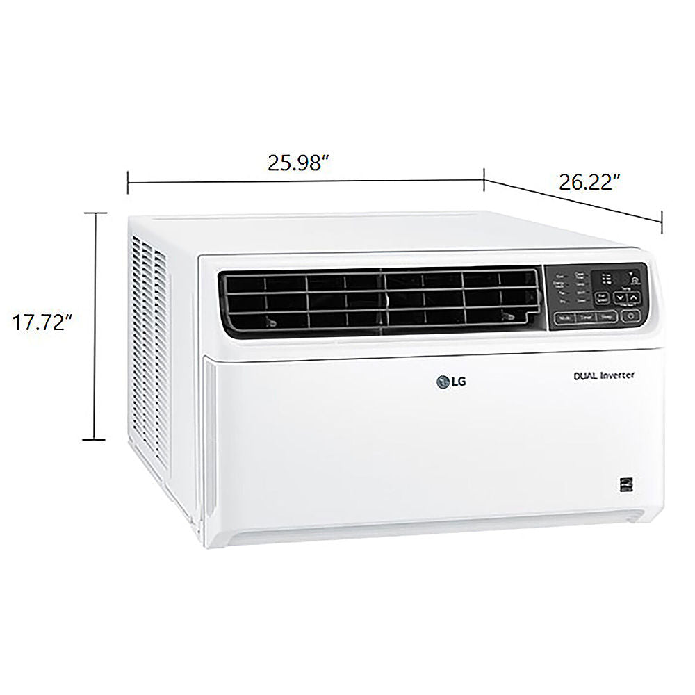 LG - 1,000 Sq. Ft. 18,000 BTU Smart Window Air Conditioner - White_1