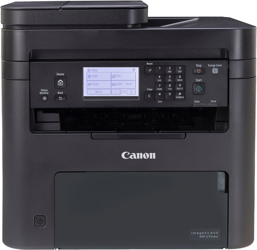Canon - imageCLASS MF275dw Wireless Black-and-White All-In-One Laser Printer with Fax - Black_0