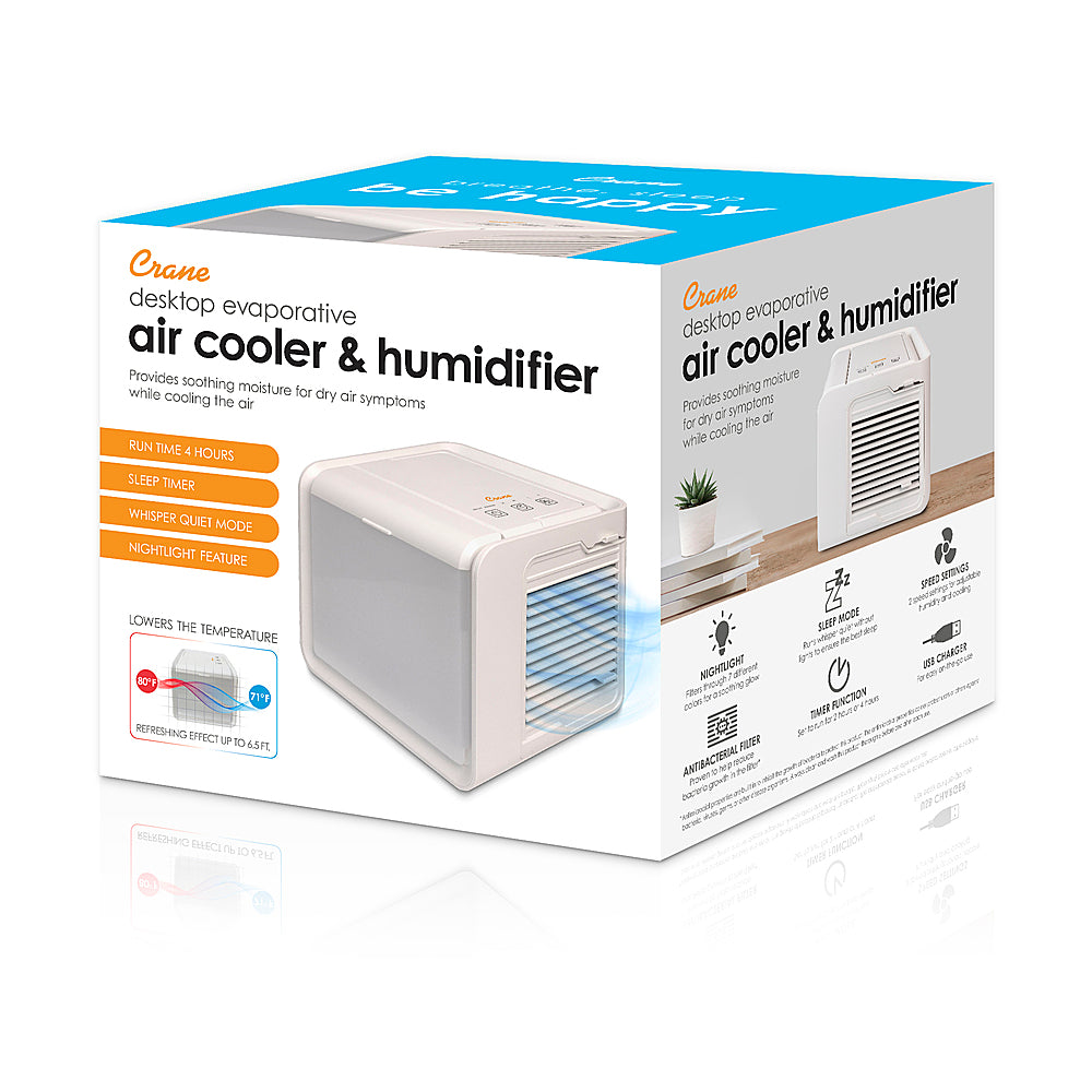 CRANE - Desktop Air Cooler & Humidifier - White_1