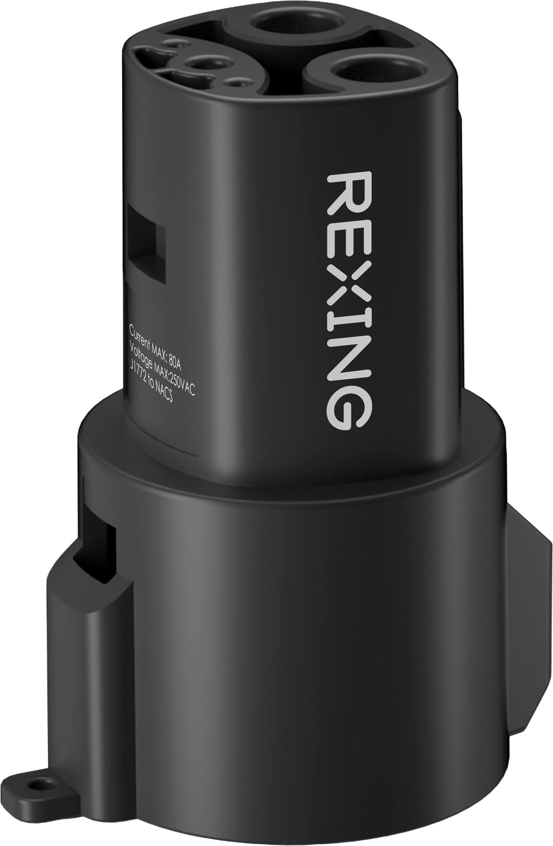 Rexing - J1772 to Tesla Electric Vehicle (EV) Charger Adapter for Tesla - Black_0