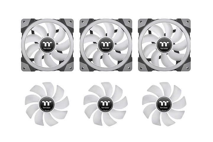 Thermaltake - SWAFAN EX 14 RGB 140mm Cooling Fan Kit Swappable Fan Blade 3-Pack - Black_2