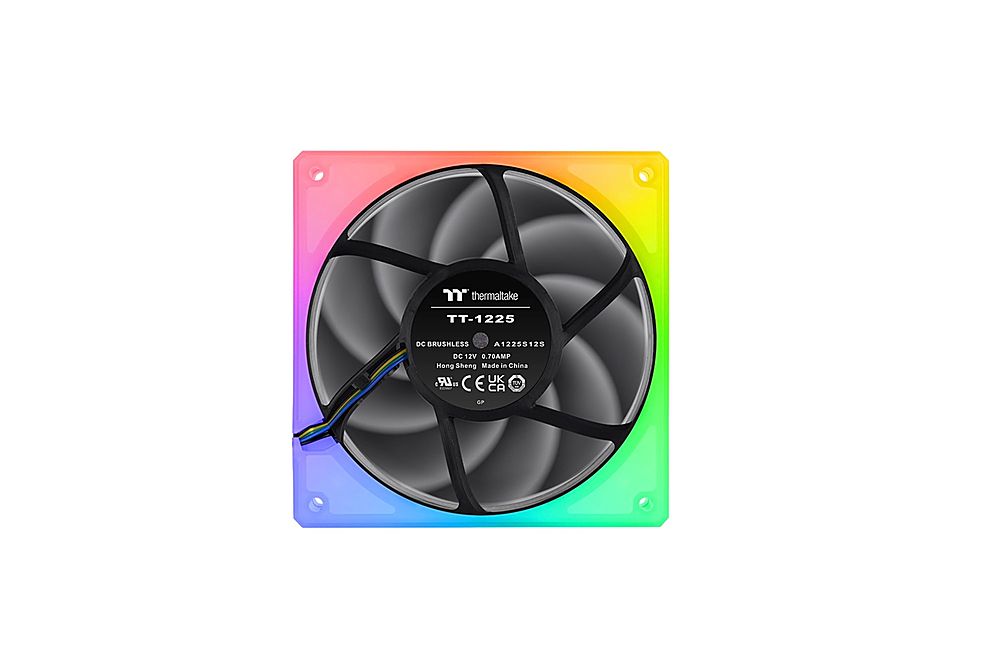 Thermaltake - TOUGHFAN 12 RGB 120mm Cooling Fan Kit Luminous Fan Frame 3-Pack - Black_5