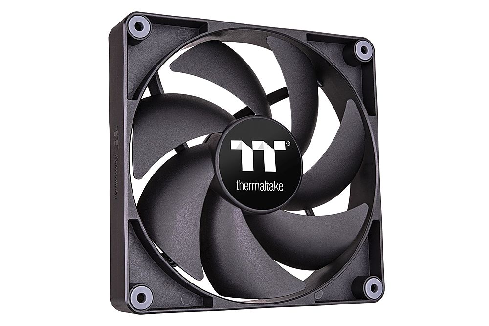 Thermaltake - CT 120 - 120mm Cooling Fan Kit with Daisy-Chain Design 2-Pack - Black_0
