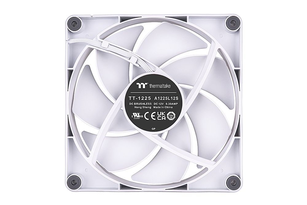 Thermaltake - CT 120 - 120mm Cooling Fan with Daisy-Chain Design 2-Pack Kit - White_5