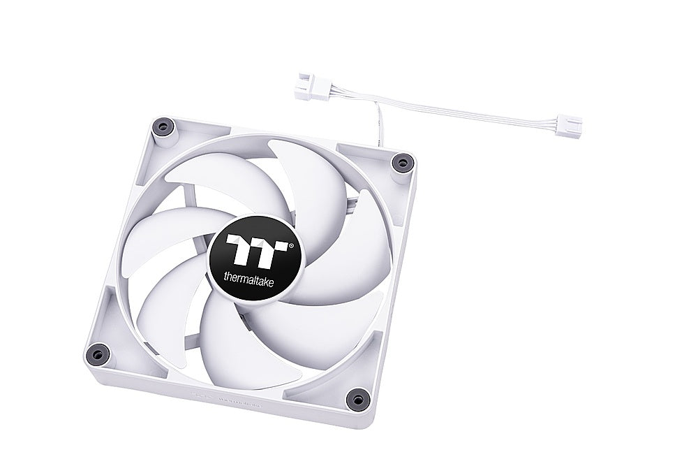 Thermaltake - CT 120 - 120mm Cooling Fan with Daisy-Chain Design 2-Pack Kit - White_3