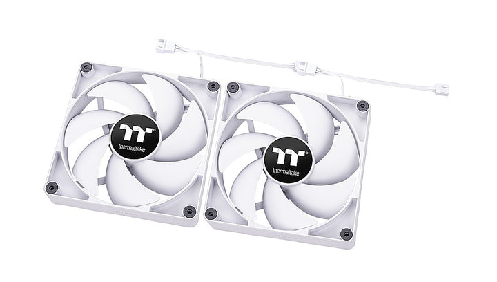 Thermaltake - CT 120 - 120mm Cooling Fan with Daisy-Chain Design 2-Pack Kit - White_4