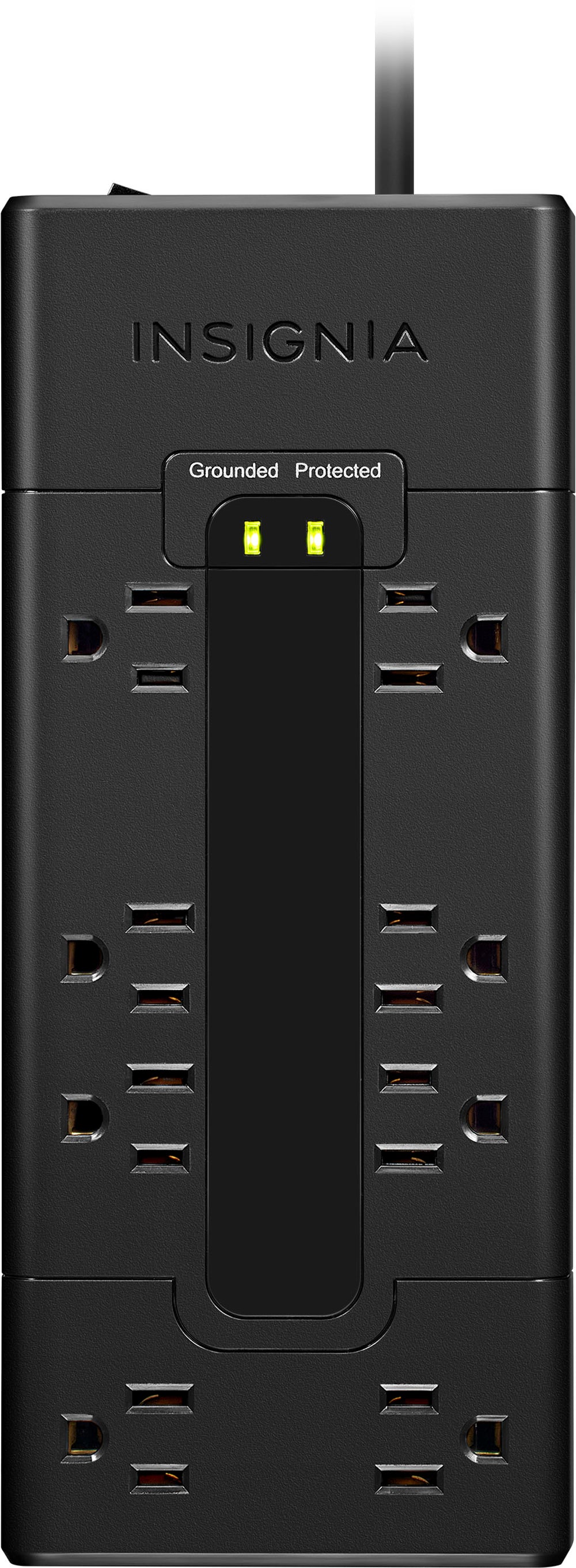 Insignia™ - 8-Outlet 1,200 Joules Surge Protector - Black_1