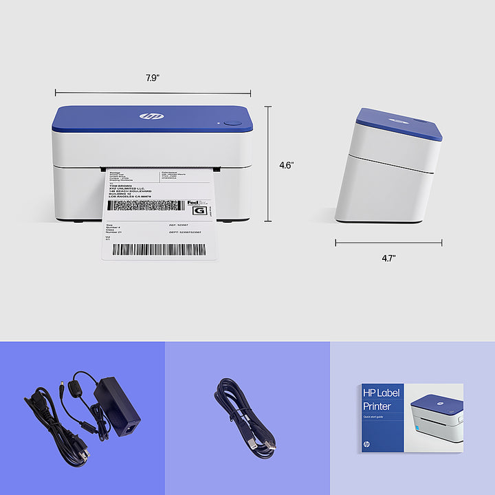 HP - Thermal Label Printer - White_4