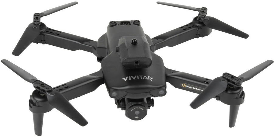Vivitar - Air View Foldable Drone with Remote - Black_0