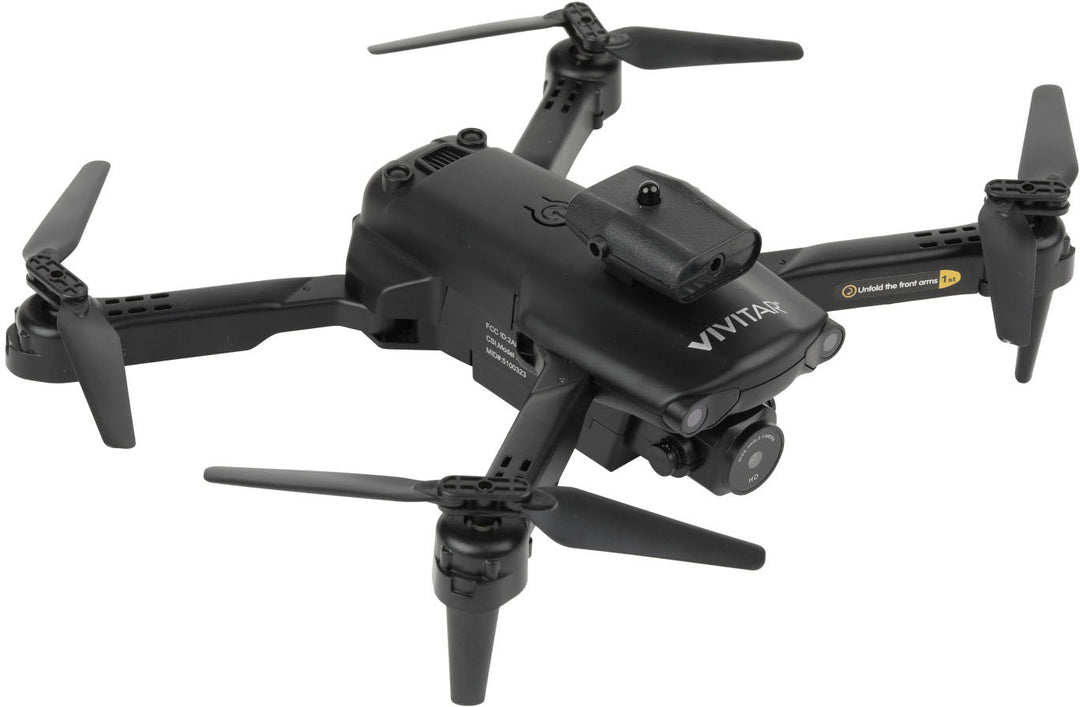 Vivitar - Air View Foldable Drone with Remote - Black_5