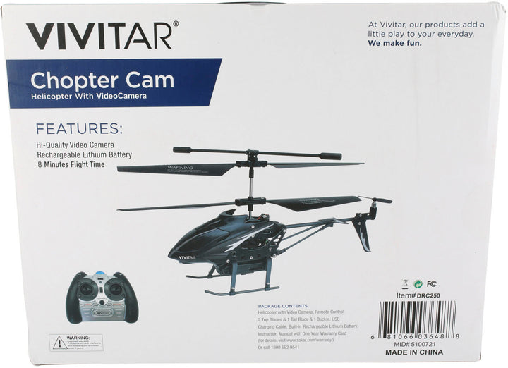 Vivitar - Chopter Cam Helicopter Drone with Remote_3