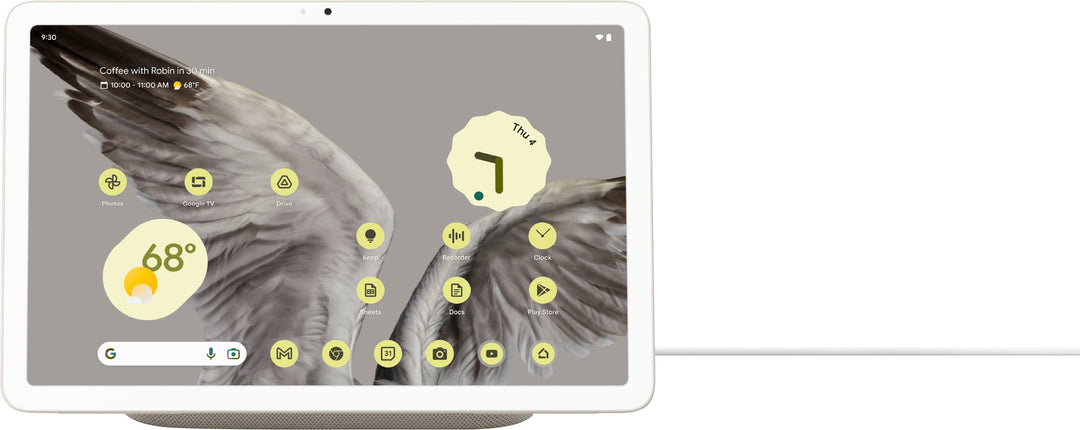 Google - Pixel Tablet with Charging Speaker Dock - 11"  Android Tablet - 128GB - Wi-Fi - Porcelain_1