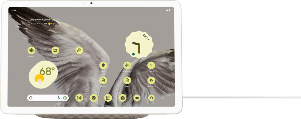 Google - Pixel Tablet with Charging Speaker Dock - 11"  Android Tablet - 256GB - Wi-Fi - Porcelain_1