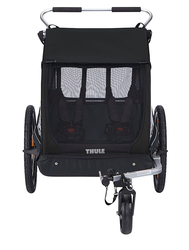 Thule - Coaster XT 2-Seat Bicycle Trailer and Stroller - Black_3
