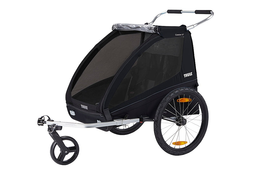 Thule - Coaster XT 2-Seat Bicycle Trailer and Stroller - Black_0