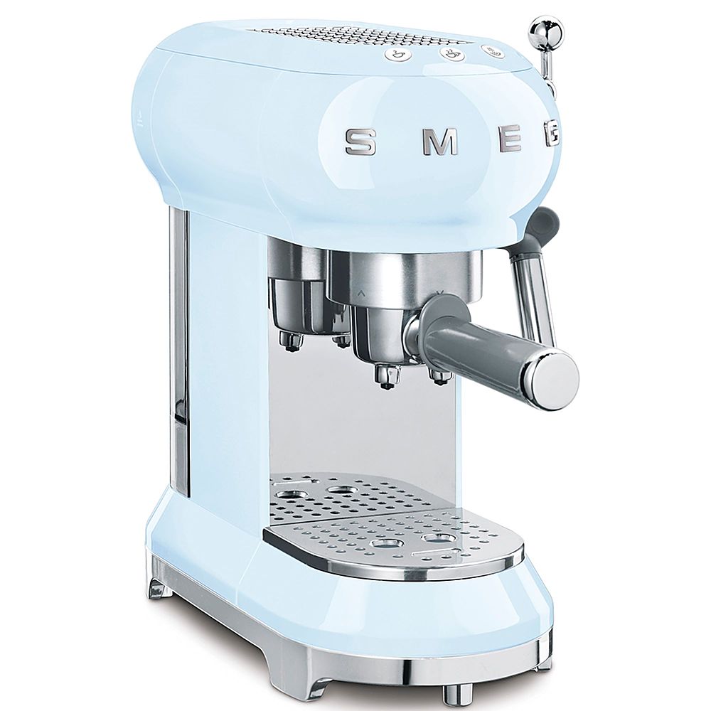 SMEG - ECF01 Semi-Automatic 15 bar pressure Espresso Machine - Pastel Blue_0