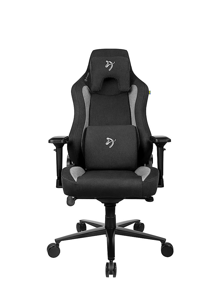 Arozzi - Vernazza Series Top-Tier Premium Supersoft Upholstery Fabric Office/Gaming Chair - Black_0